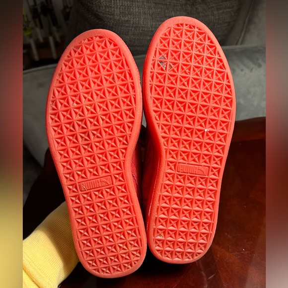 All Red Suede Pumas - Picture 7 of 7